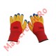 Set 12 manusi de lucru groase din spuma latex rosu-galben-albastru, marime universala