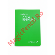 Caiet A4, 80 file, PP, dictando, verde