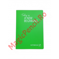 Caiet A4, 60 file, PP, dictando, verde