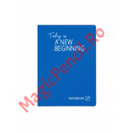 Caiet A4, 80 file, PP, matematica, albastru