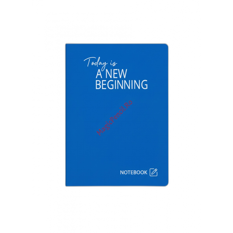 Caiet A4, 80 file, PP, matematica, albastru