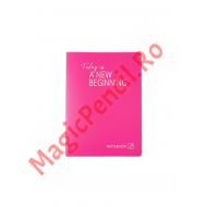 Caiet A4, 80 file, PP, dictando, roz