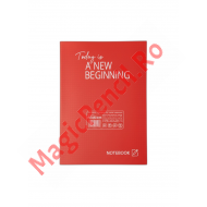 Caiet A4, 80 file, PP, matematica, rosu