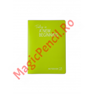 Caiet A4, 80 file, PP, matematica, galben