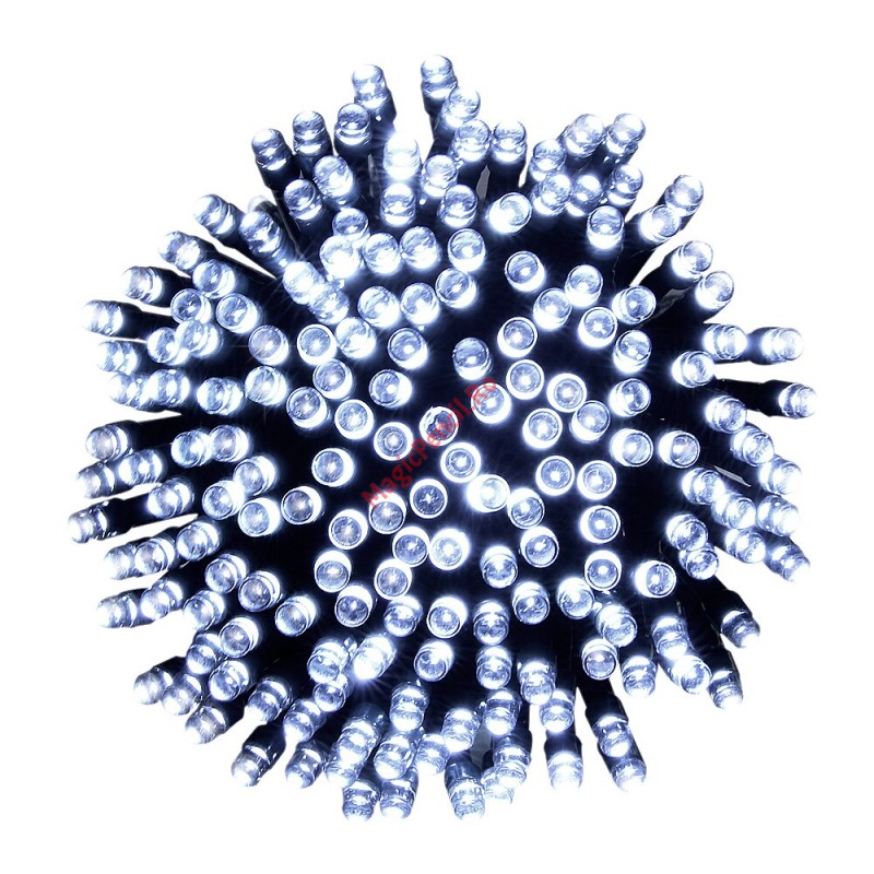 Instalatie Ploaie, Craciun, 240 LED-uri, 6/1M, Multicolor, 8 viteze, fir transparent