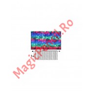Instalatie Ploaie, Craciun, 240 LED-uri, 6/1M, Multicolor, 8 viteze, fir transparent