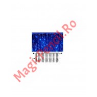 Instalatie Ploaie, Craciun, 240 LED-uri, 6/1M, Albastru, 8 viteze, fir transparent
