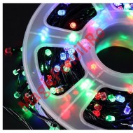 Instalatie pe rola, fir negru, 100M, 500 led, 8 jocuri